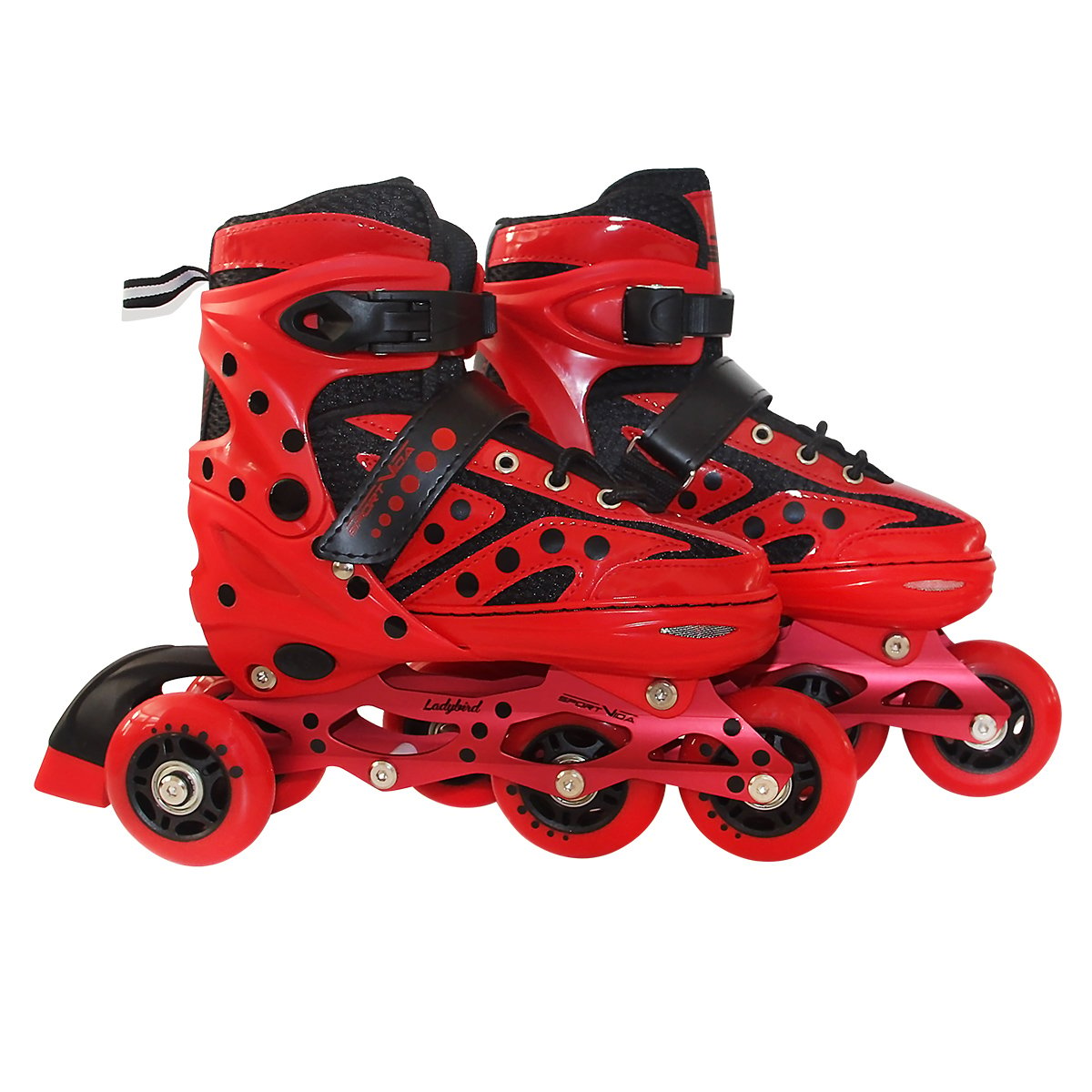 Роликовые коньки SportVida 4в1 SV-LG0024 р. 39-42 Red - фото 3