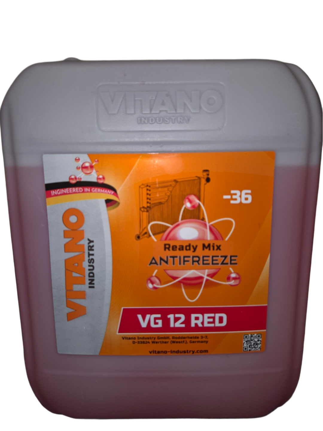 Антифриз Vitano VG-12 готовый 20 л Красный (КИЛ194504) - фото 3 Антифриз Vitano VG-12 готовый 20 л Красный (КИЛ194504) - фото 3
