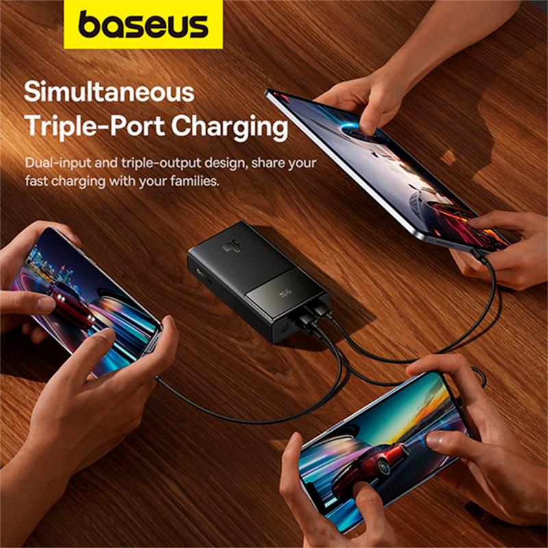 Повербанк BASEUS P10022907113-00 10000 mAh PD/QC 30W 3A Black (13968416) - фото 8