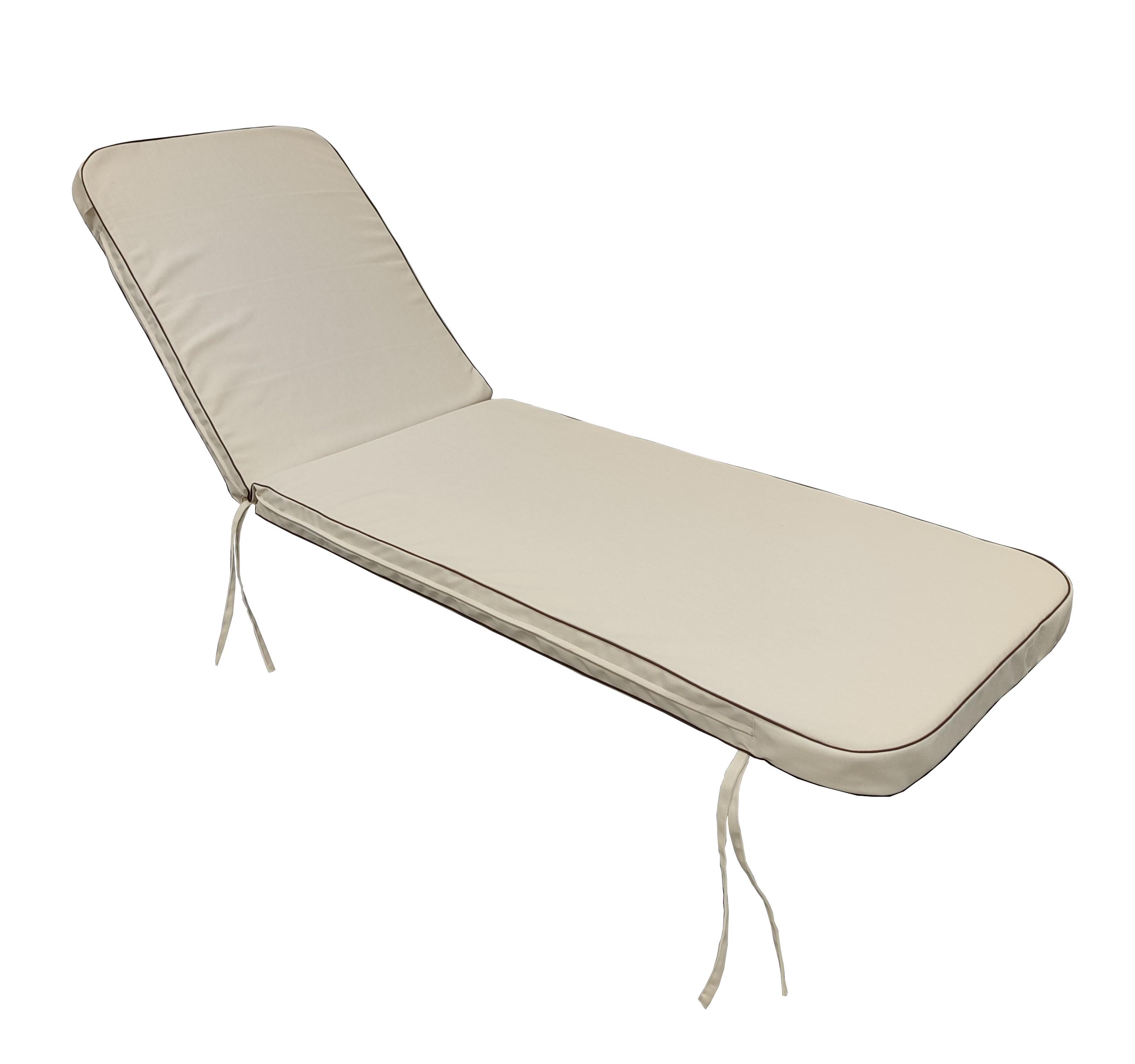 Матрас для шезлонга eGarden Mare двухсторонний акрил 195x58x6 см Кремовый (5747) - фото 1 Матрас для шезлонга eGarden Mare двухсторонний акрил 195x58x6 см Кремовый (5747) - фото 1