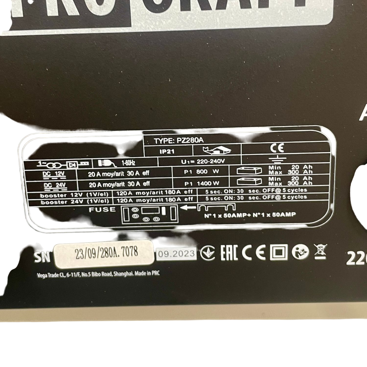 Пуско-зарядний пристрій ProCraft PZ280A 2024 - фото 3