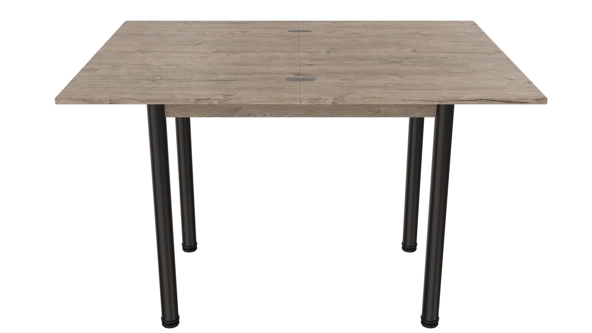 Обеденный стол-трансформер Ferrum-decor Берта металл/ДСП 16 мм 750x1400x900 мм Черный/Дуб Сан-Марино (FRD-105179) - фото 6 Обеденный стол-трансформер Ferrum-decor Берта металл/ДСП 16 мм 750x1400x900 мм Черный/Дуб Сан-Марино (FRD-105179) - фото 6