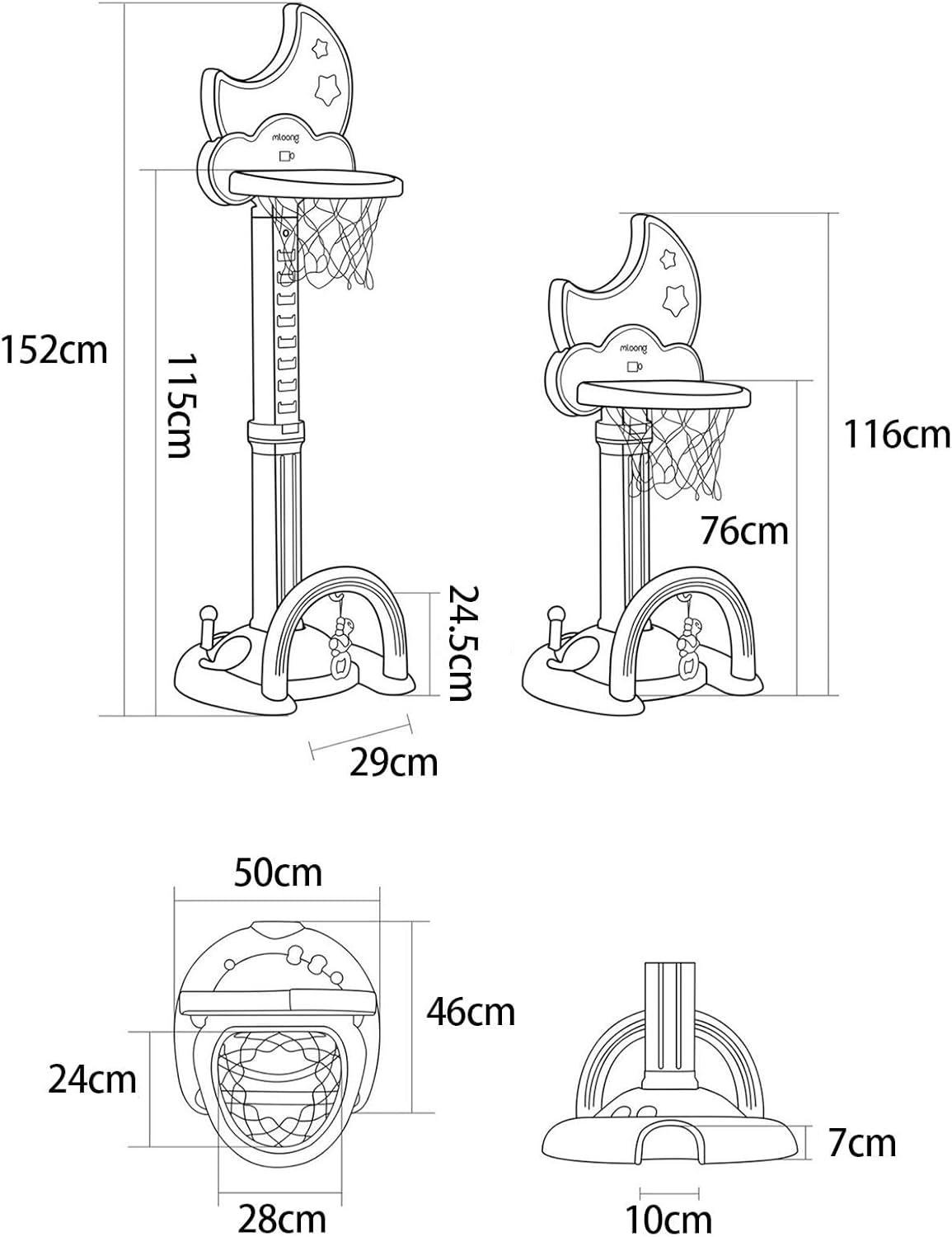 Детский игровой комплекс для игры в баскетбол/футбол/гольф/метание колец 4в1 (LJH65) - фото 10 Детский игровой комплекс для игры в баскетбол/футбол/гольф/метание колец 4в1 (LJH65) - фото 10