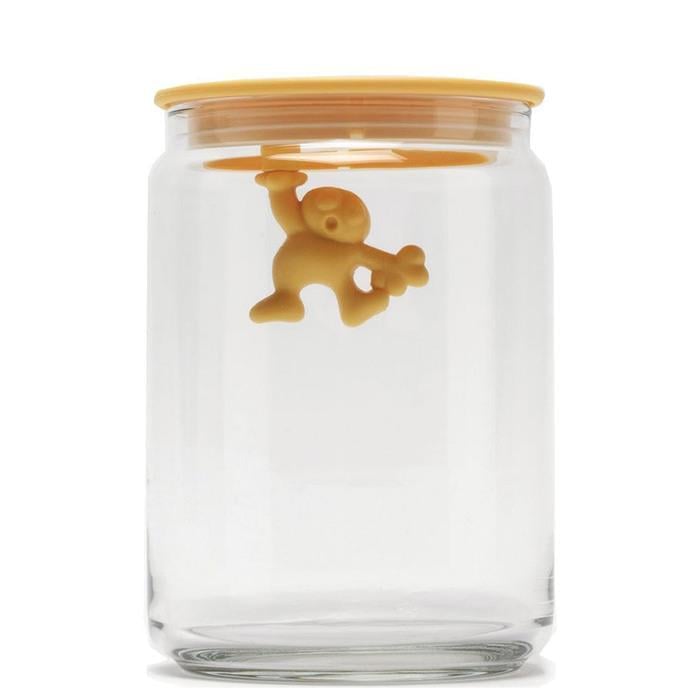 Емкость для хранения Alessi Gianni 0,9 л Прозрачный/Оранжевый (2522620)