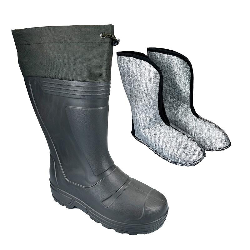 Чоботи пінові чоловічі з фольгованим утеплювачем 5036-50 p. 45 28-28,5 см Зелений - фото 3