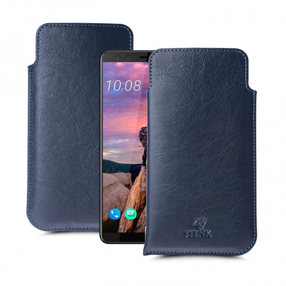Футляр Stenk Elegance для HTC U12 Plus Синий (63306)