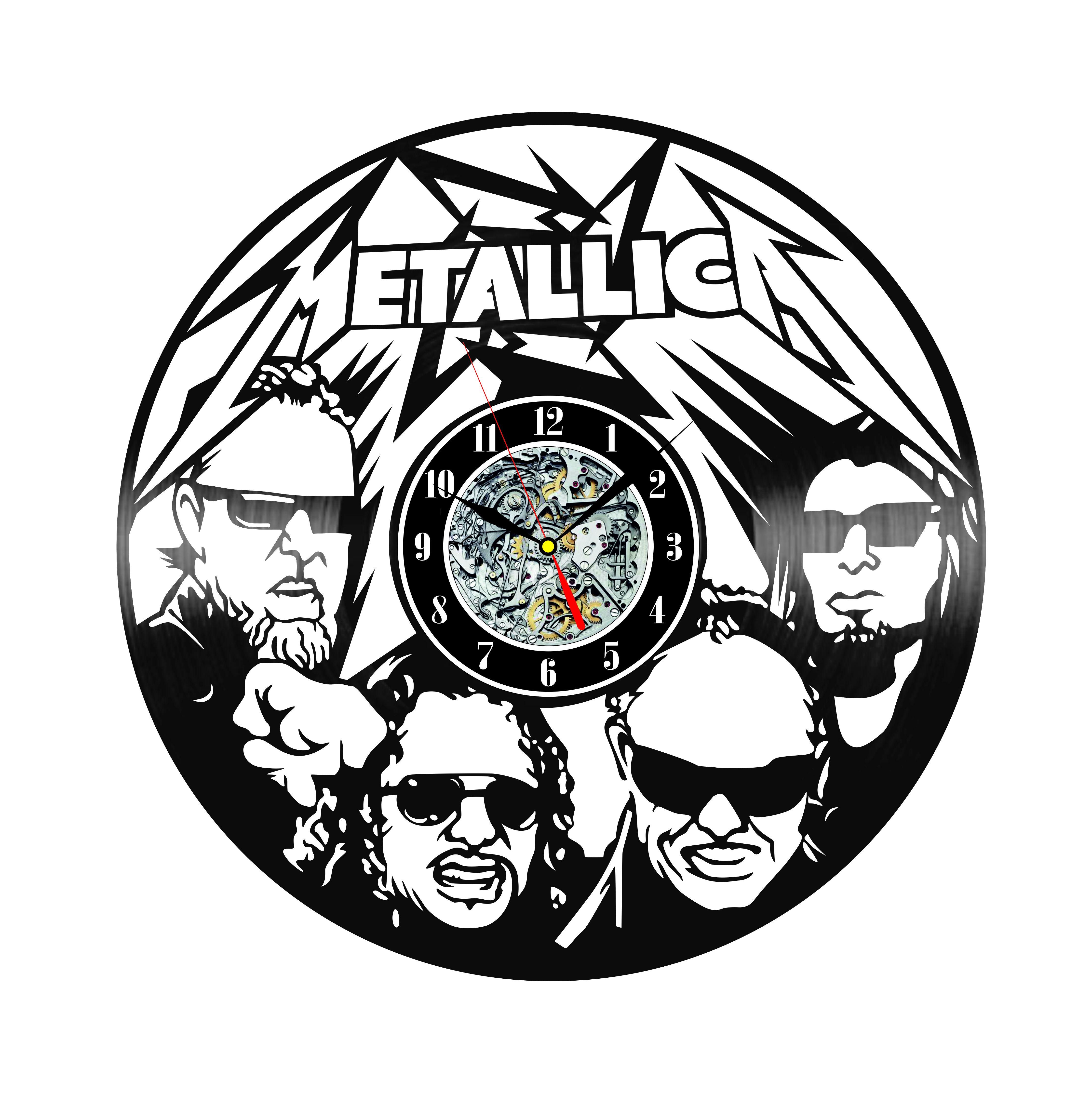 Часы настенные WHICH.BLACK Metallica#1 30 см Винил