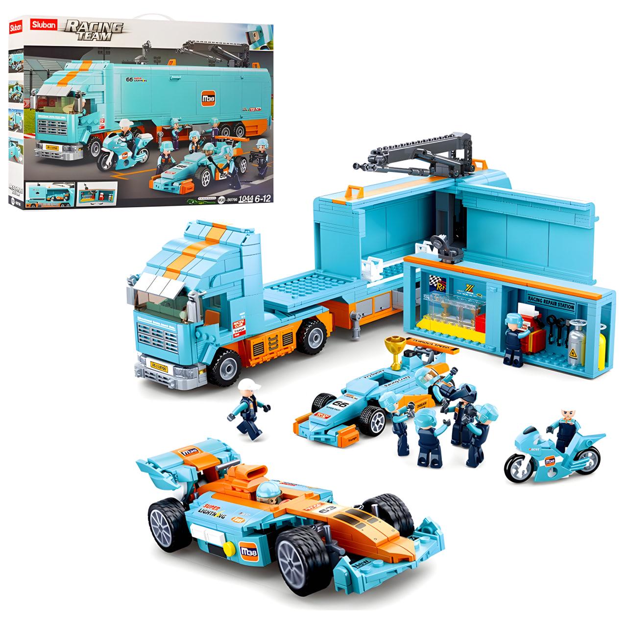 Конструктор Sluban Трейлер для автогонок 1044 дет. (M38-B0766)