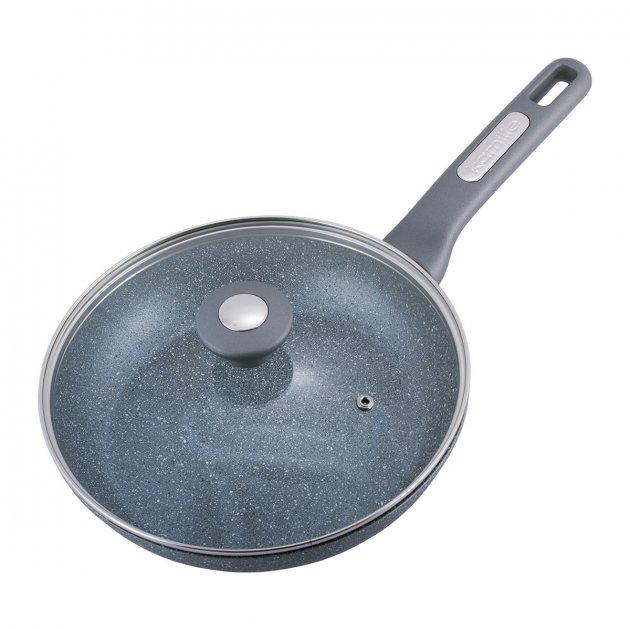 Сковорода Kamille с гранитным покрытием и крышкой 24 см (KM-4271GR)