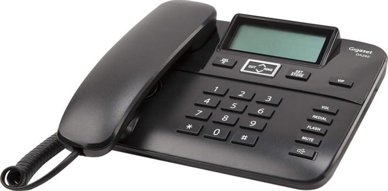 Телефон дротовий Gigaset DA260 System LAM Black (S30054-S6532-U101)