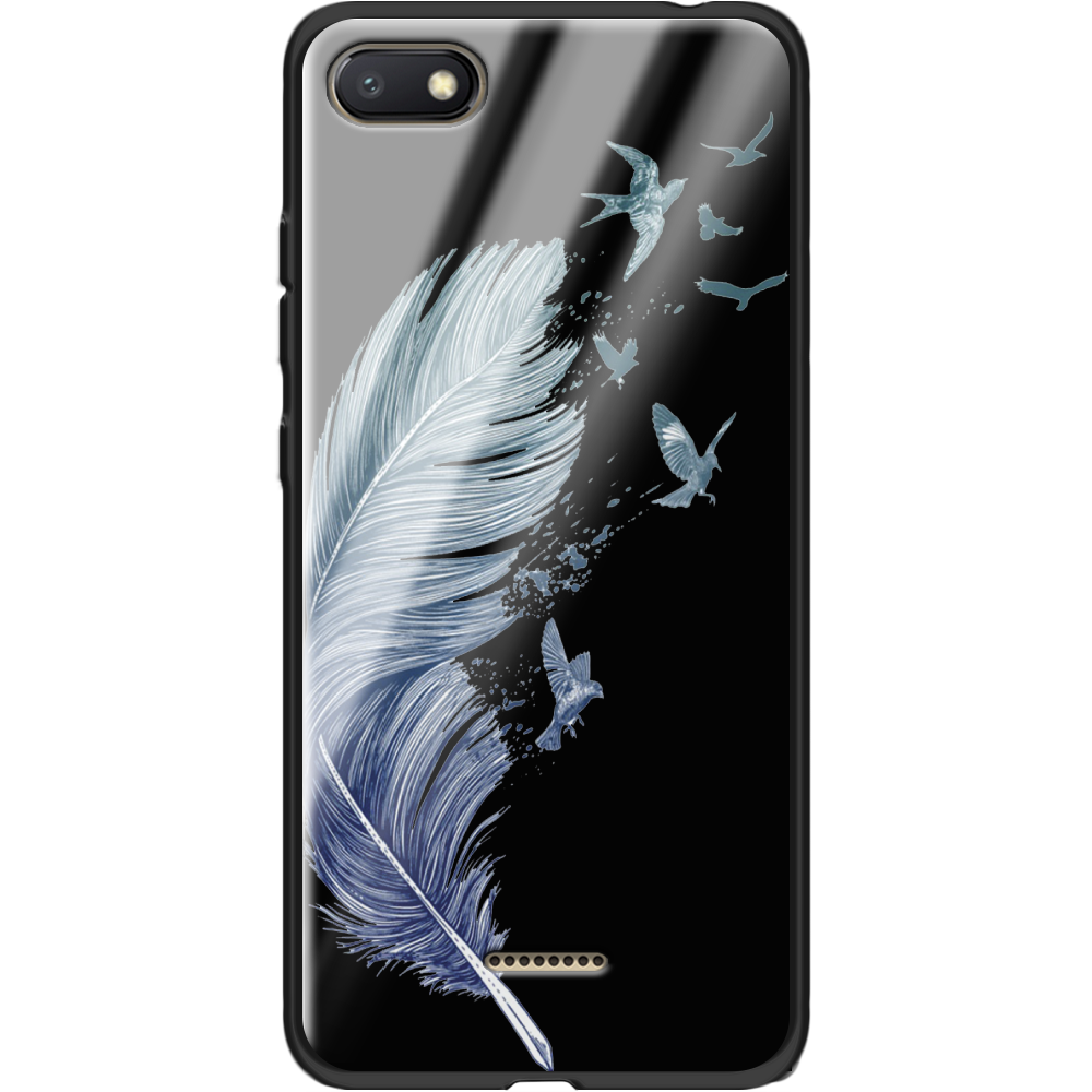 Чехол Boxface Xiaomi Redmi 6A Feather Черный силикон со стеклом (34811-cc38-37745) Чехол Boxface Xiaomi Redmi 6A Feather Черный силикон со стеклом (34811-cc38-37745)