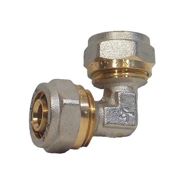 Кут прохідний з проточкою SANTAN 16х16 (51326)