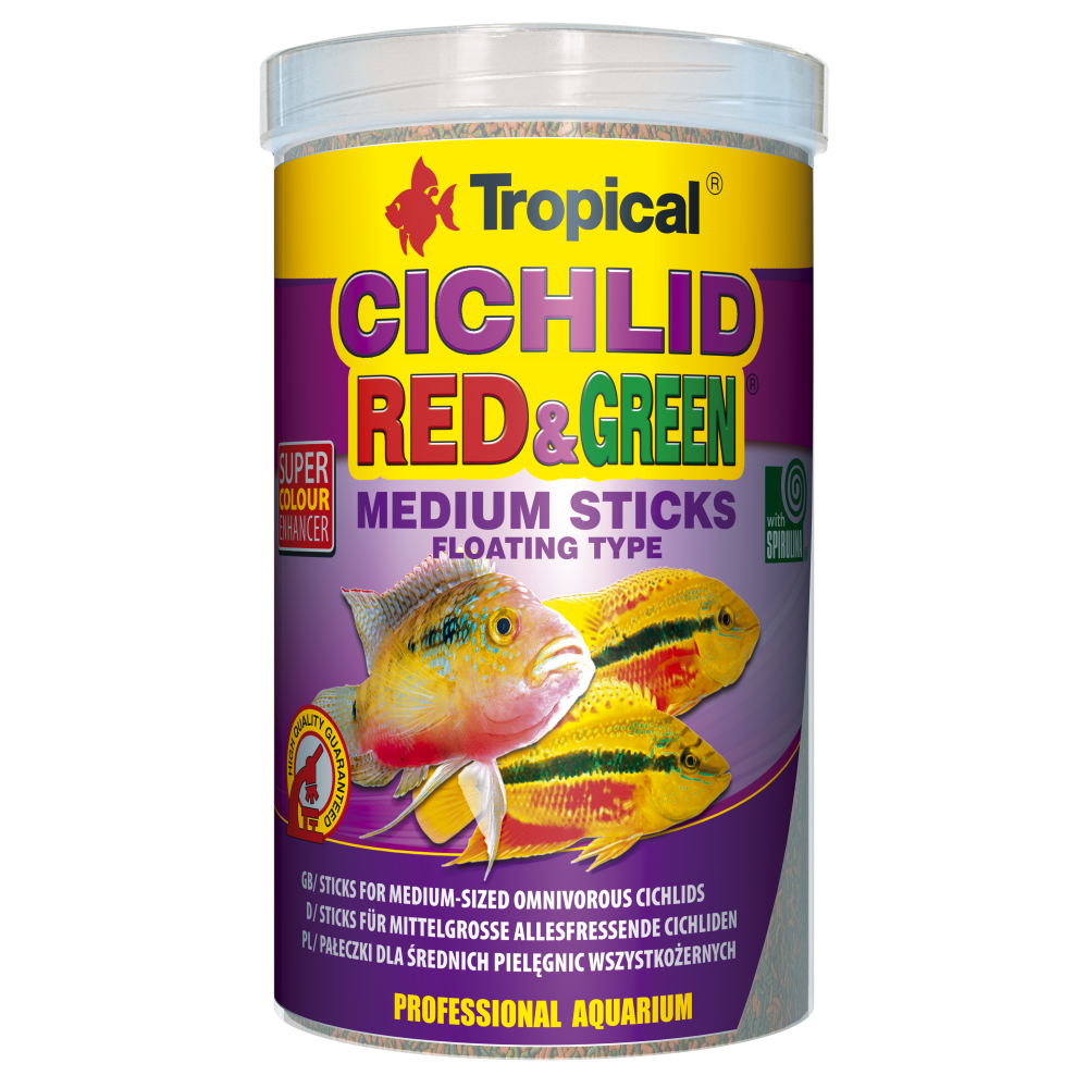 Корм Tropical Cichlid Red & Green Medium sticks палички 1 л 360 г (63726)