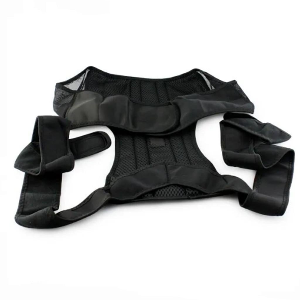 Корсет ортопедический для коррекции осанки Back Pain Help Support Belt L Черный (1008586-Black-L) - фото 1