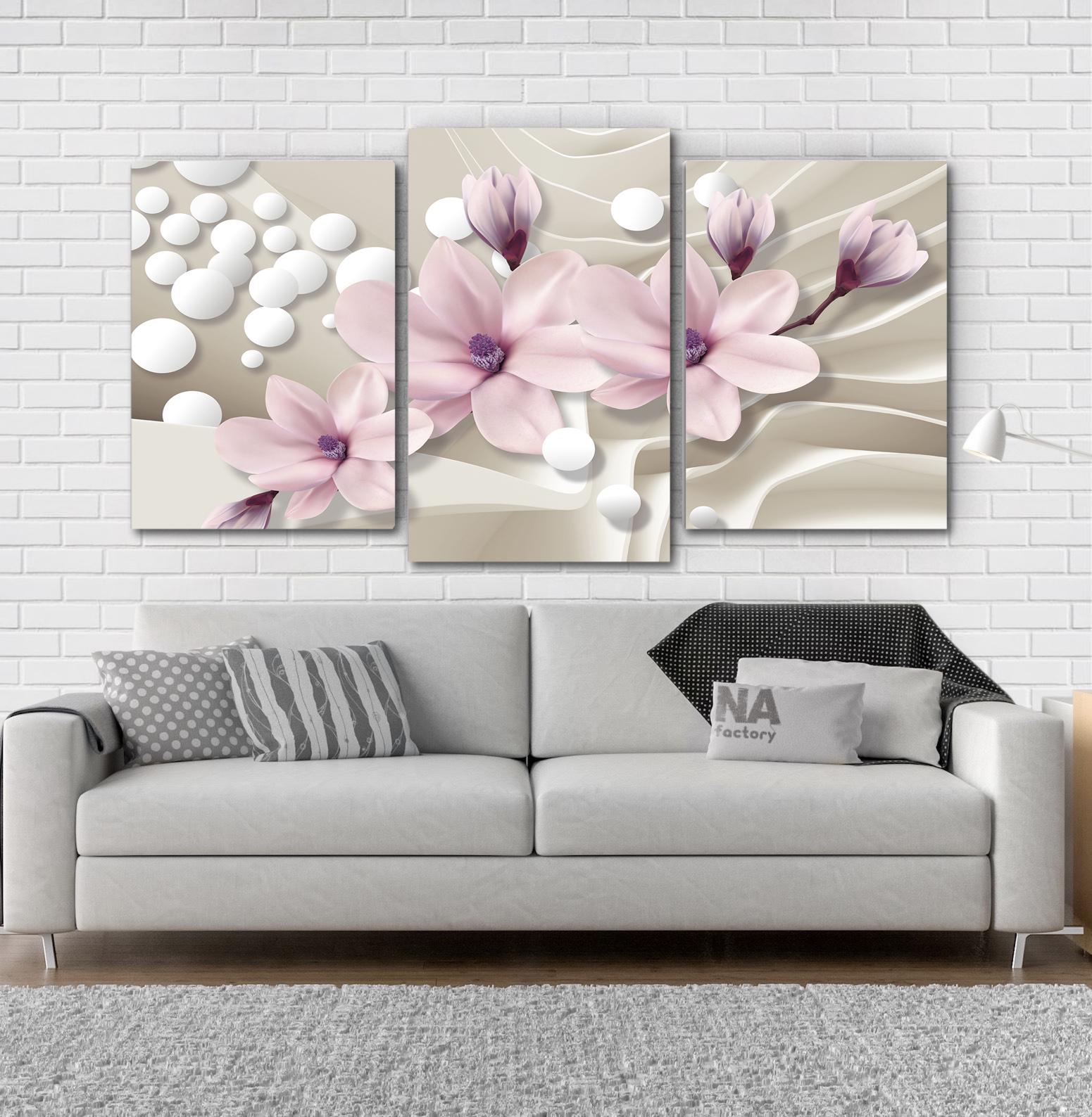 Модульная картина Цвети Абстракция 53x100 см (Art-57_3) - фото 2 Модульная картина Цвети Абстракция 53x100 см (Art-57_3) - фото 2