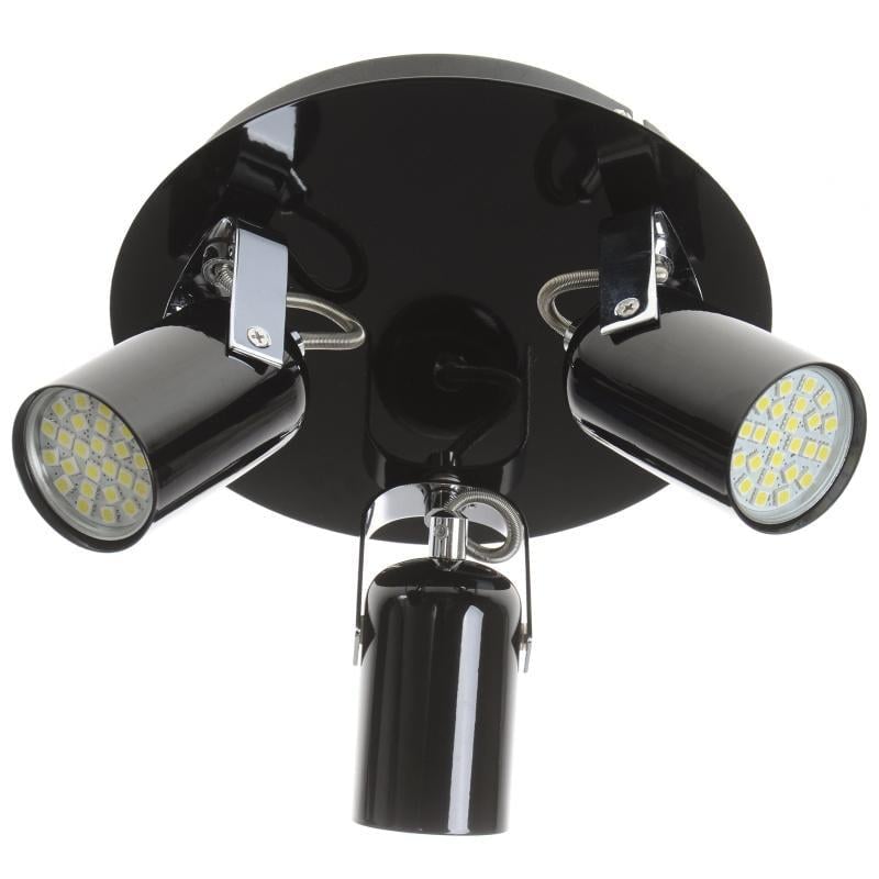 Светильник настенно-потолочный Brille HTL-172/3 GU10 BK (26-398)