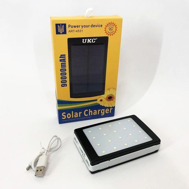 Зарядное устройство для Power Bank Solar UKC с солнечной батареей 9000 mAh (2104618349)