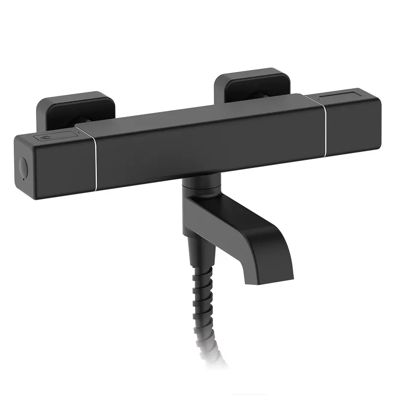 Термостатический Смеситель для ванной с коротким изливом KOER KB-47011-05 Black (KR4721) Термостатический Смеситель для ванной с коротким изливом KOER KB-47011-05 Black (KR4721)