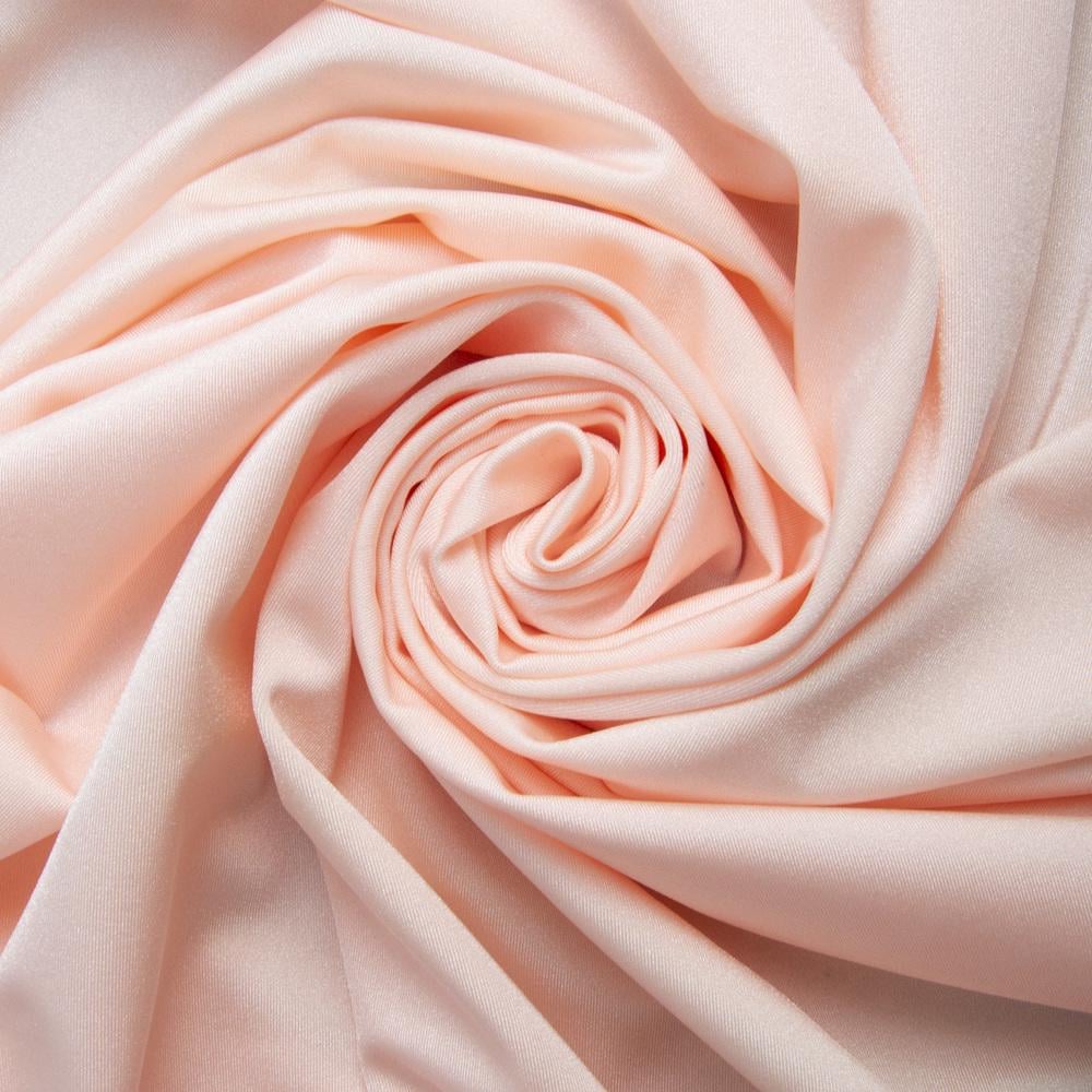 Ткань трикотаж Бифлекс блеск 217 гр/кв.м Нежный персик (15133)