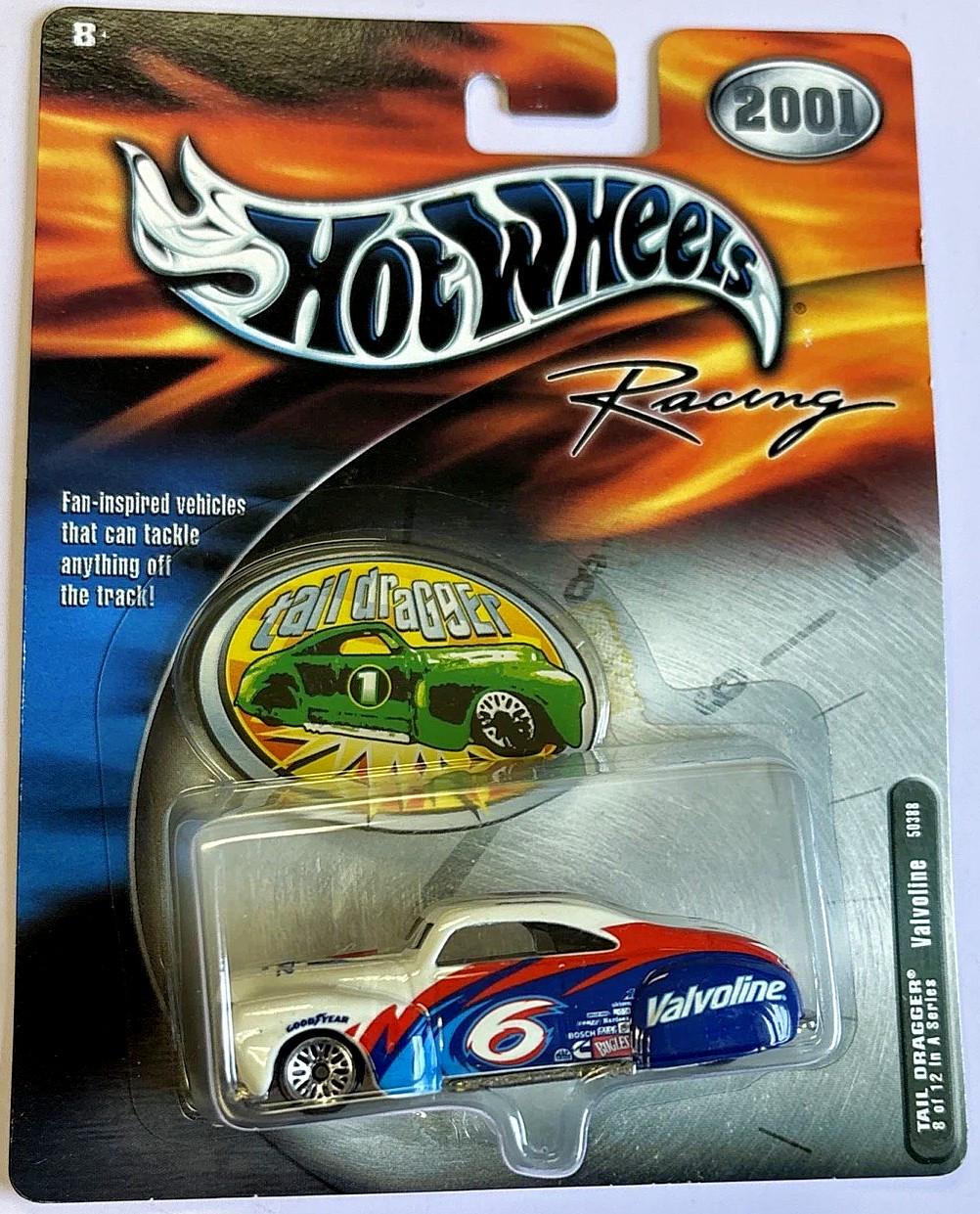 Игрушечная машинка Hot Wheels Tail Dragger 41 Ford Coupe №6 Valvoline 2001 Pro Racing NASCAR (50388)