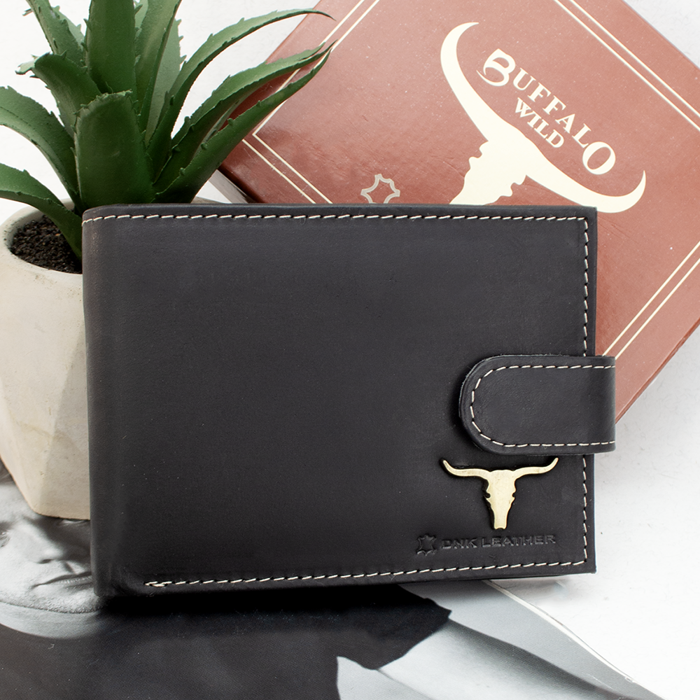 Портмоне мужское кожаное DNK-N1189L на кнопке с быком Черный (1850155650) Портмоне мужское кожаное DNK-N1189L на кнопке с быком Черный (1850155650)