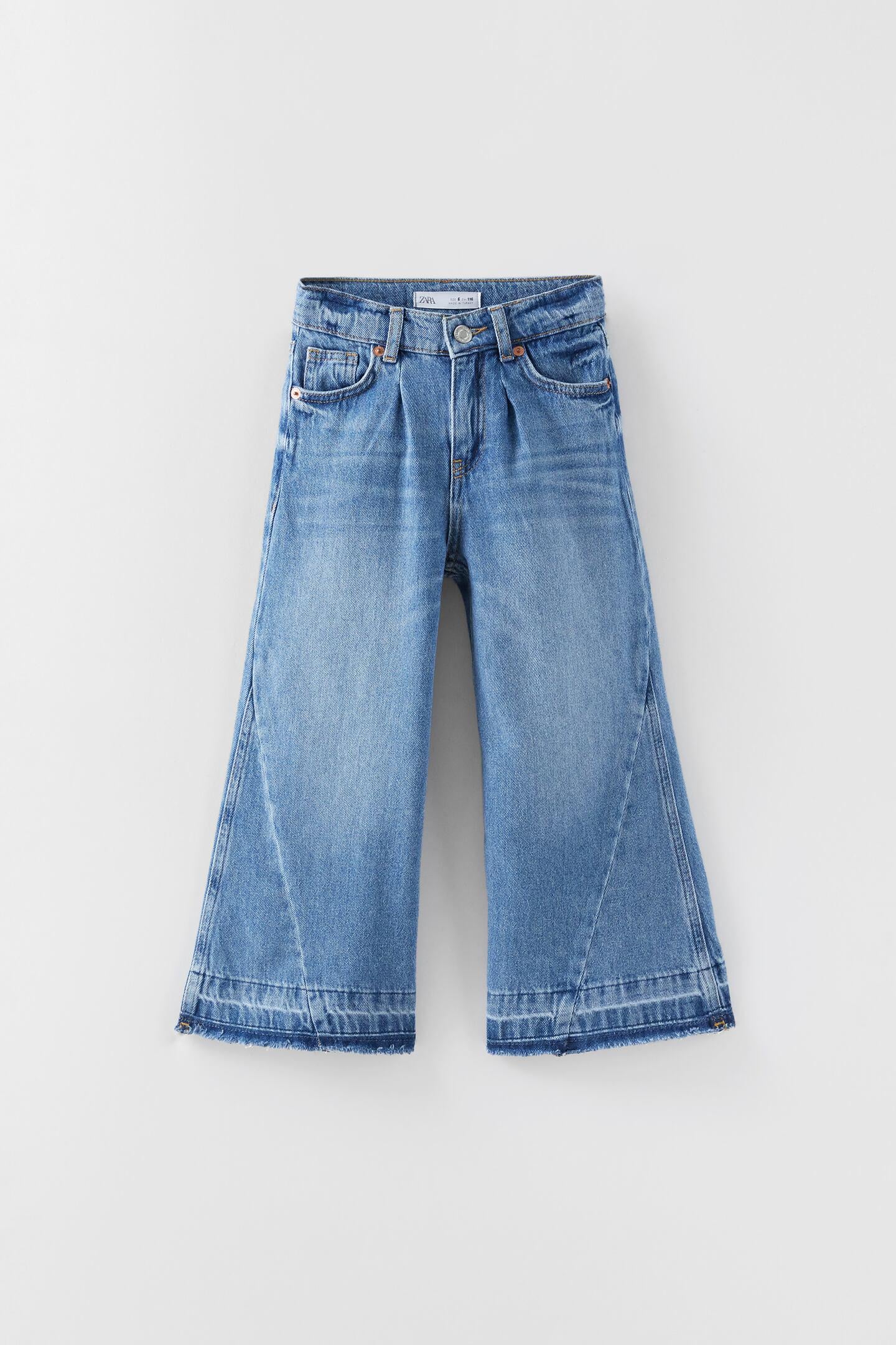 Джинсы широкий клеш для девочки Zara р. 140 Blue (2646600400)