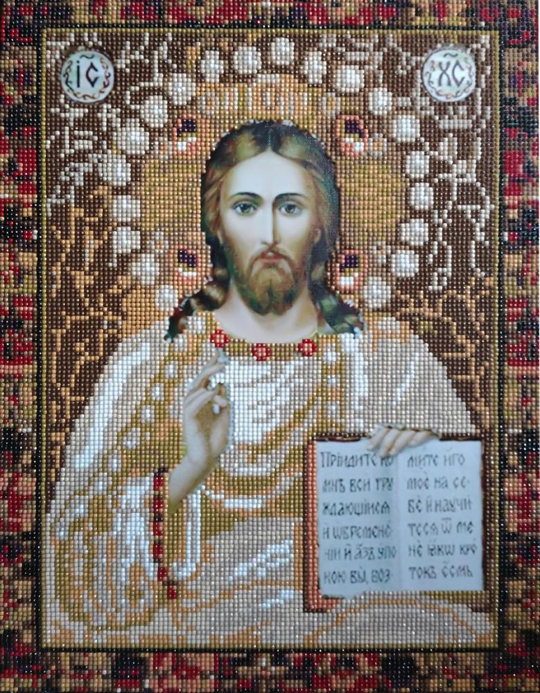 Алмазна мозаїка Ікона Ісус 30x40 см (17301)