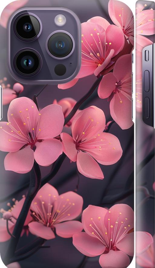 Чехол на iPhone 14 Pro Пурпурная сакура (6075m-2646-42517)