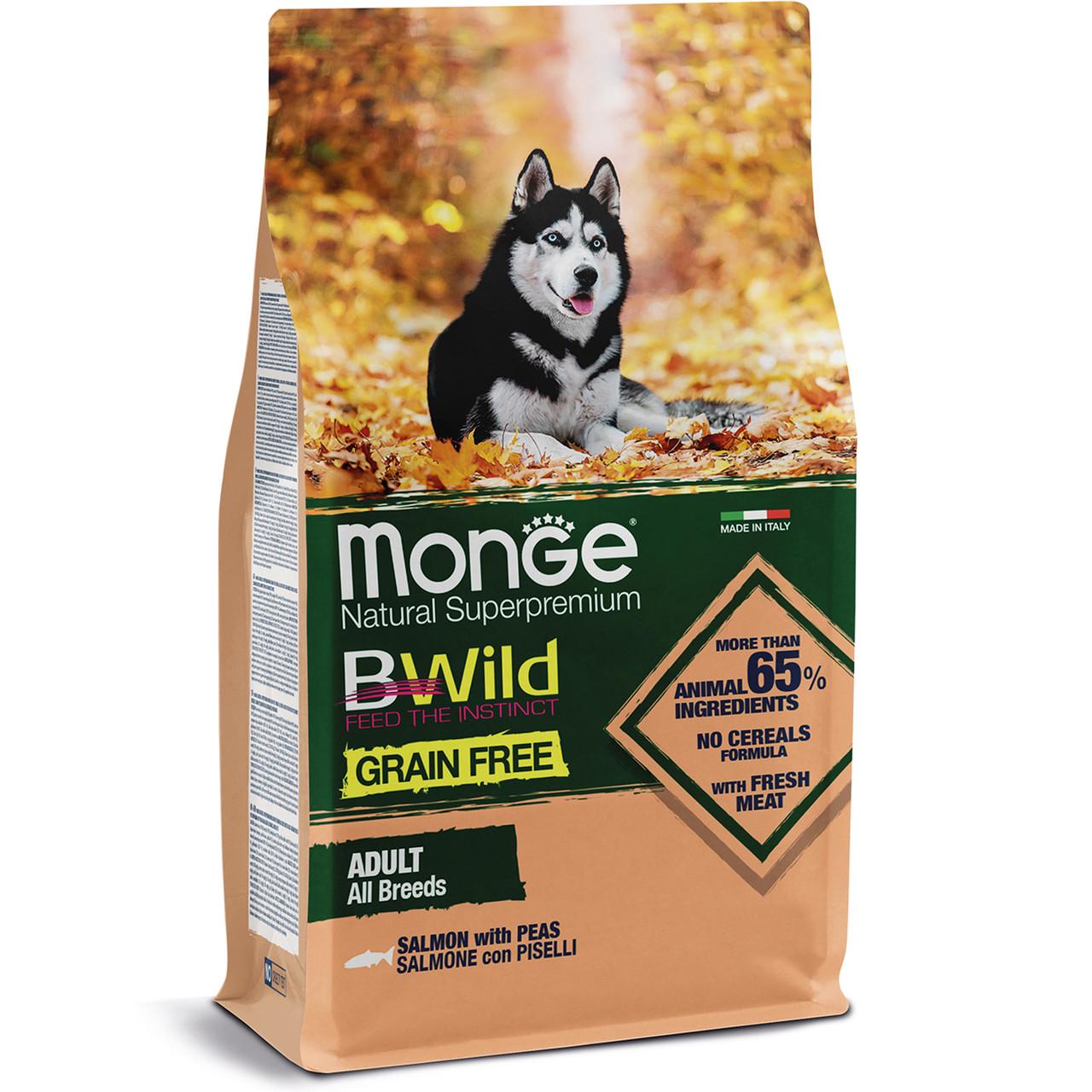 Корм для собак Monge BWild Grain free Лосось 2,5 кг (7001716) Корм для собак Monge BWild Grain free Лосось 2,5 кг (7001716)