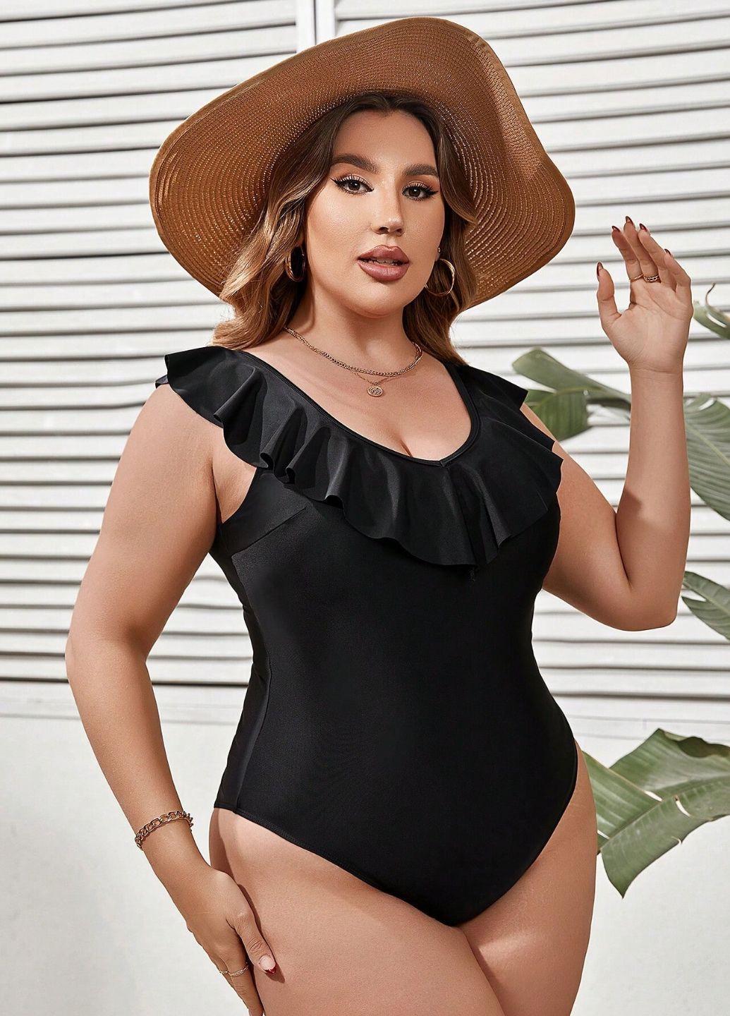 Купальник цельный Kerry Plus Size 1XL р. 52-54 Черный (13521) - фото 2