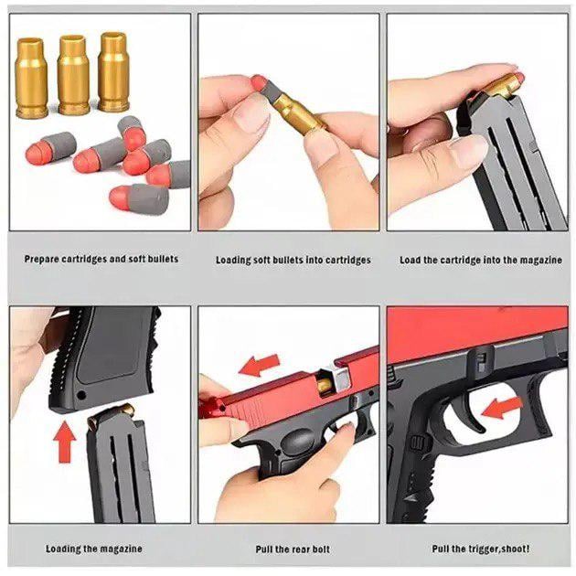 Пістолет GLOCK з глушником та поролоновими патронами (2015) - фото 8