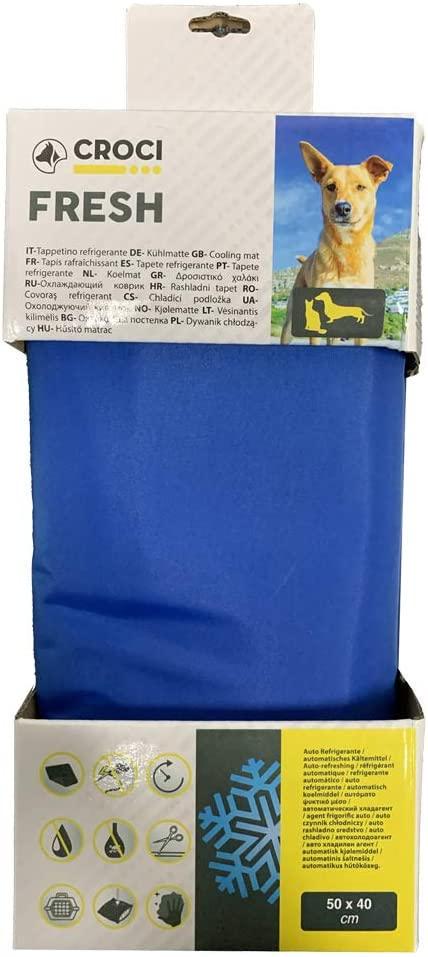 Коврик охлаждающий для собак Croci Fresh 50x40 см Синий (1174438640) - фото 4 Коврик охлаждающий для собак Croci Fresh 50x40 см Синий (1174438640) - фото 4