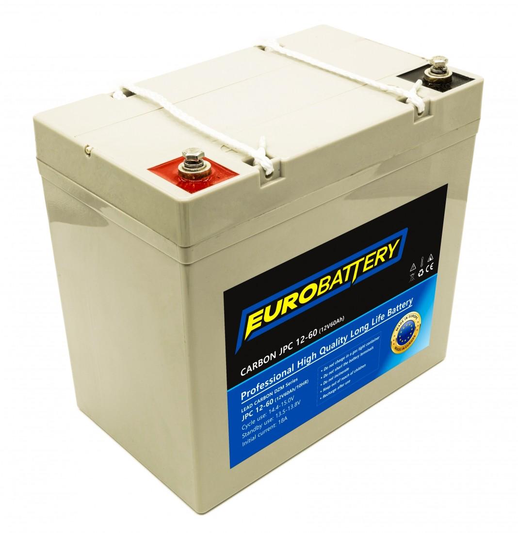 Аккумулятор для ИБП EuroBattery JPC12-60 DZM карбоновый 12V 60 Ач (674) - фото 1