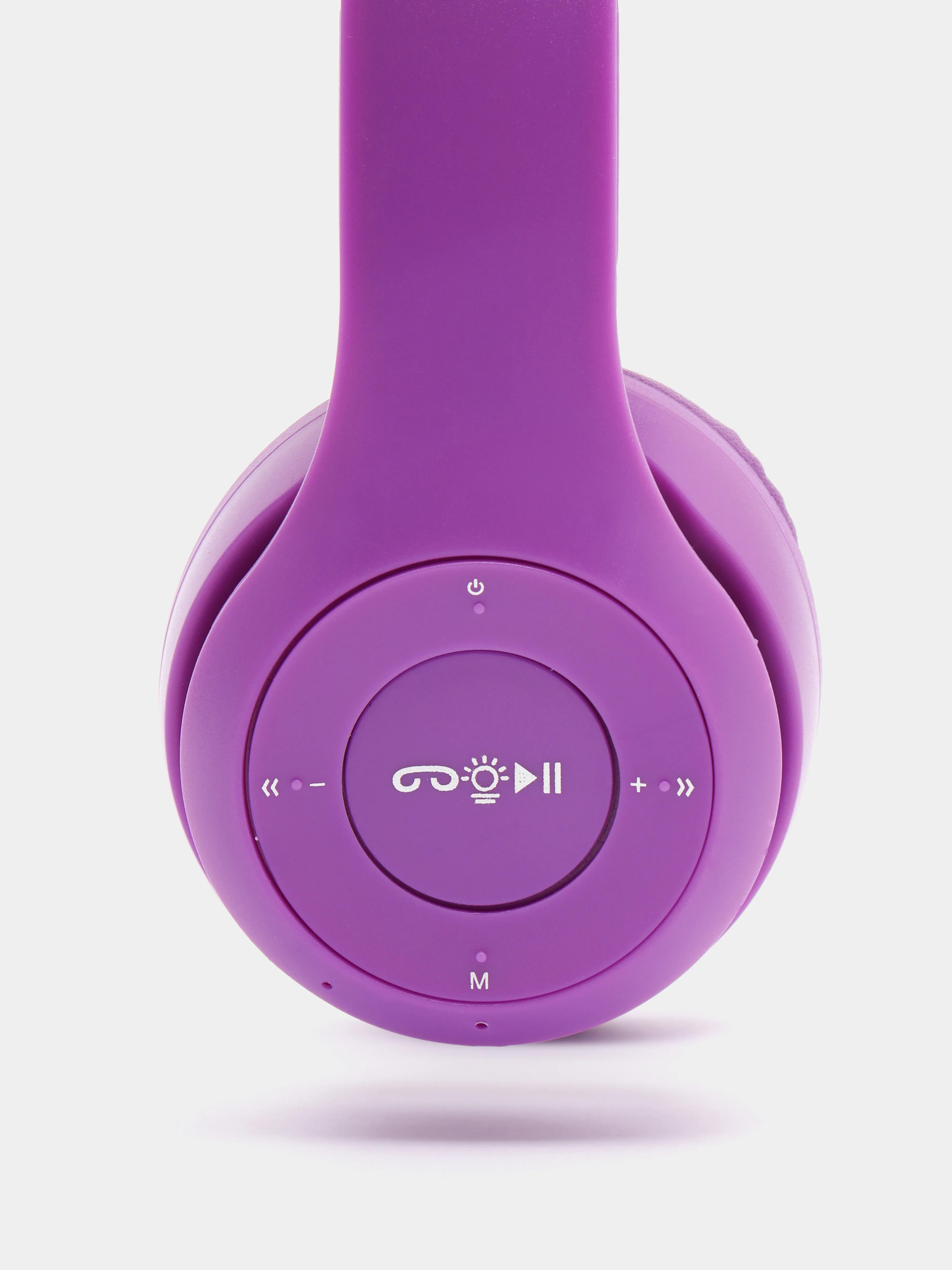 Наушники беспроводные Cat Ear P47M с кошачьими светящимися ушками Purple - фото 4 Наушники беспроводные Cat Ear P47M с кошачьими светящимися ушками Purple - фото 4