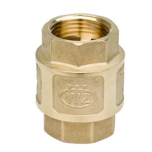 Клапан обратный Wezer DN15 1/2" с латунным штоком (1644905957)