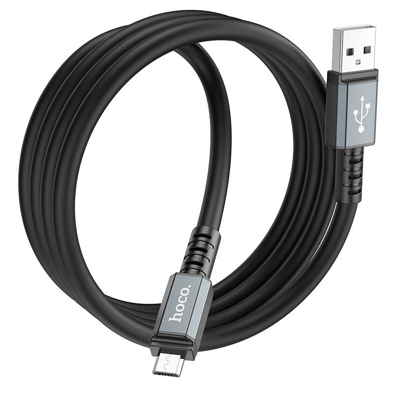 Кабель Hoco Micro USB Strength X85 1 м Black (9822330) - фото 3 Кабель Hoco Micro USB Strength X85 1 м Black (9822330) - фото 3
