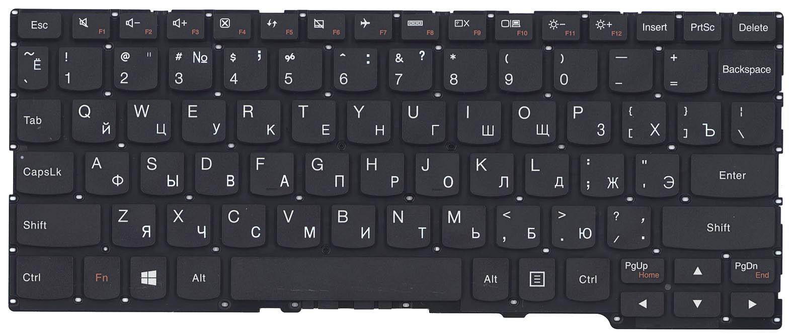 Клавиатура для ноутбука Lenovo IdeaPad Yoga 2-11 Black