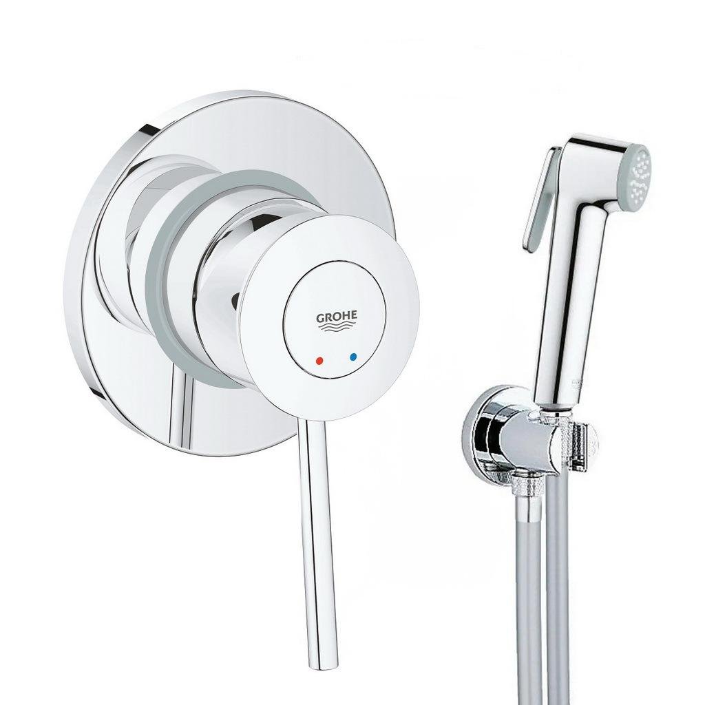 Смеситель для гигиенического душа Grohe QuickFix BauClassic скрытый CV030608 Хром (159237)