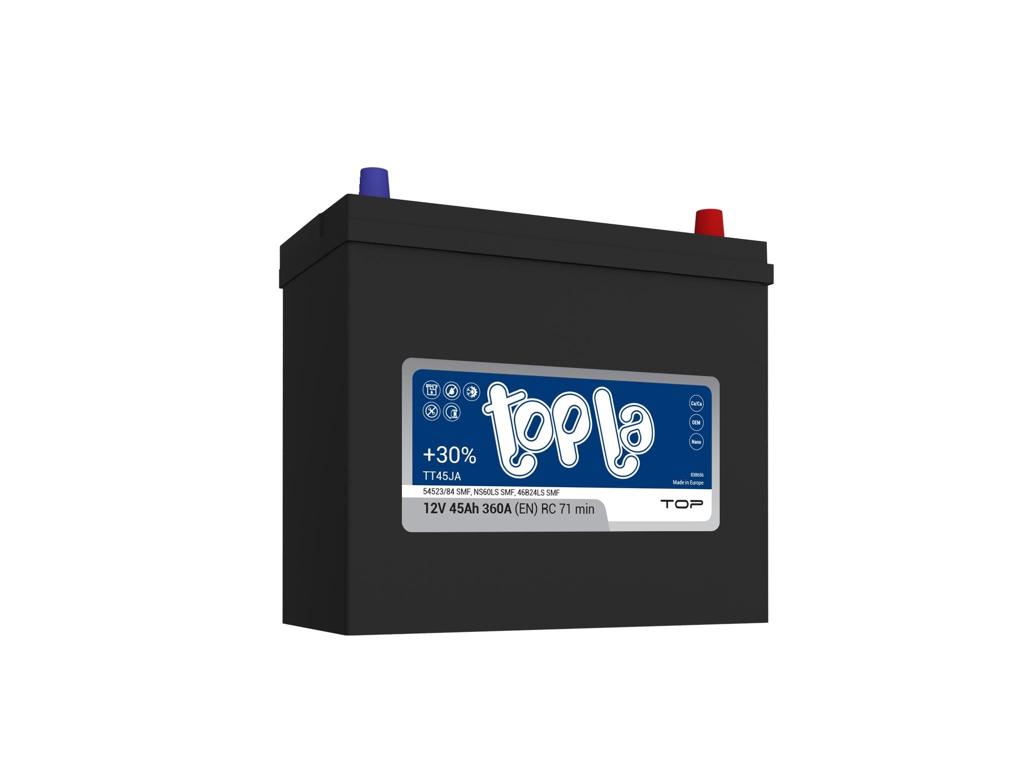 Акумулятор Topla Top/Energy Japan Euro 54523 45 Ah/12 V