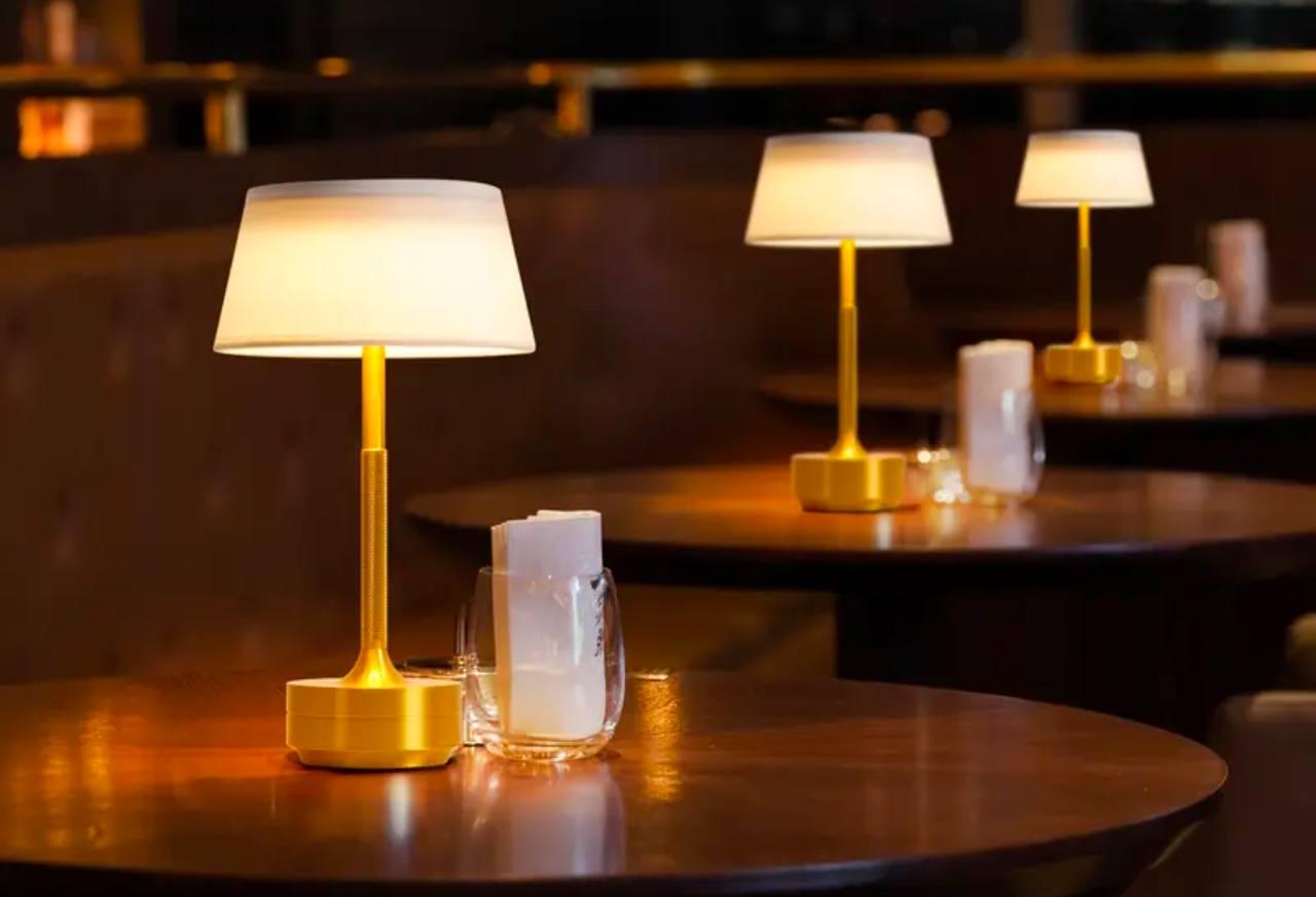 Настольная лампа аккумуляторная Zilini 0110 Золотой (23885099) - фото 3