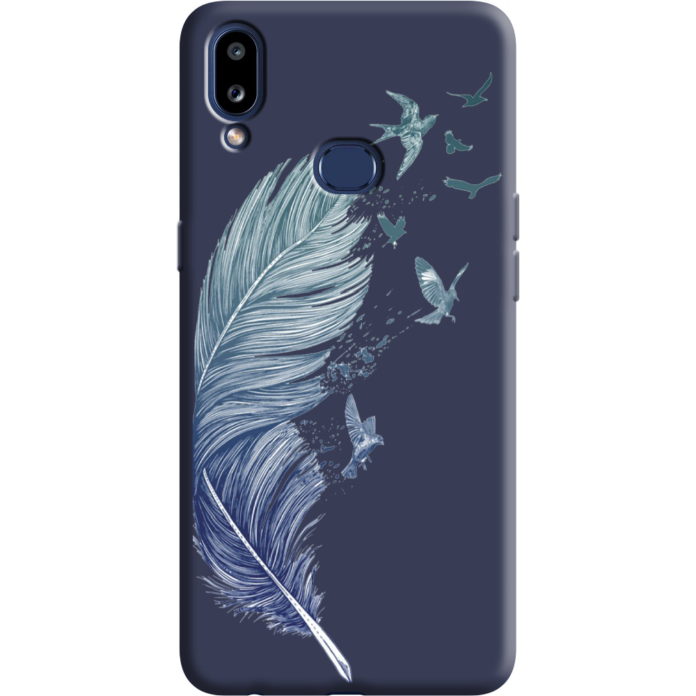 Чехол Boxface Samsung A107 Galaxy A10s Feather Синий силикон (37944-cc38-38657)