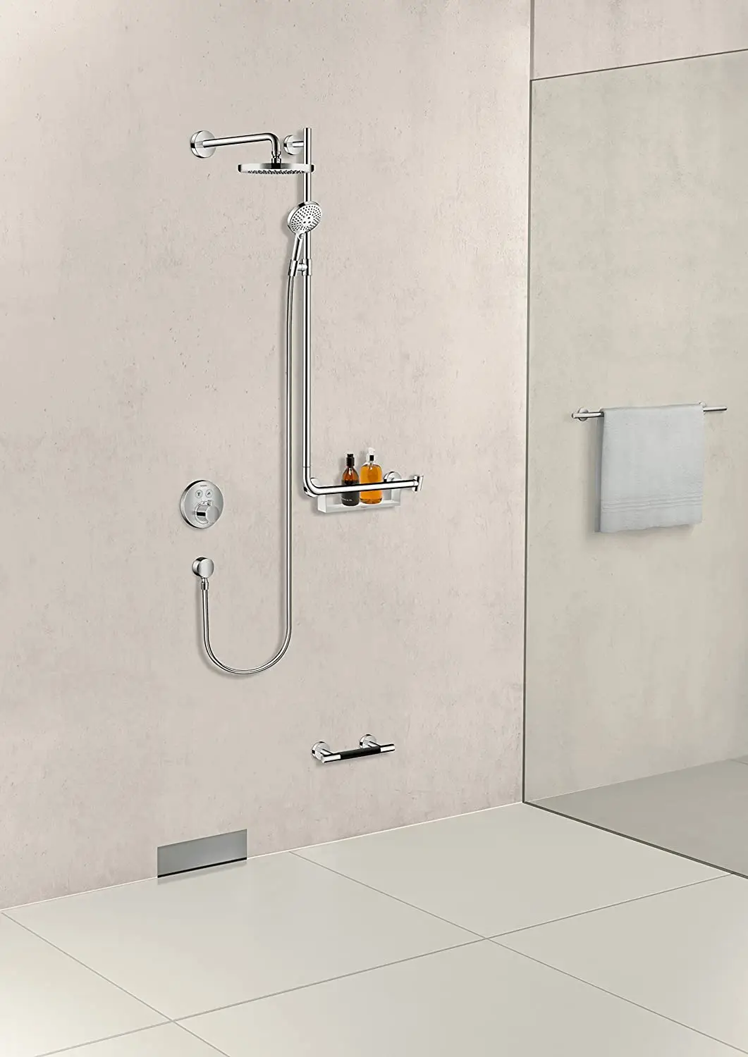 Душевой набор Hansgrohe Raindance Select S 3Jet Left 120x110 см Chrome (26325000) - фото 6