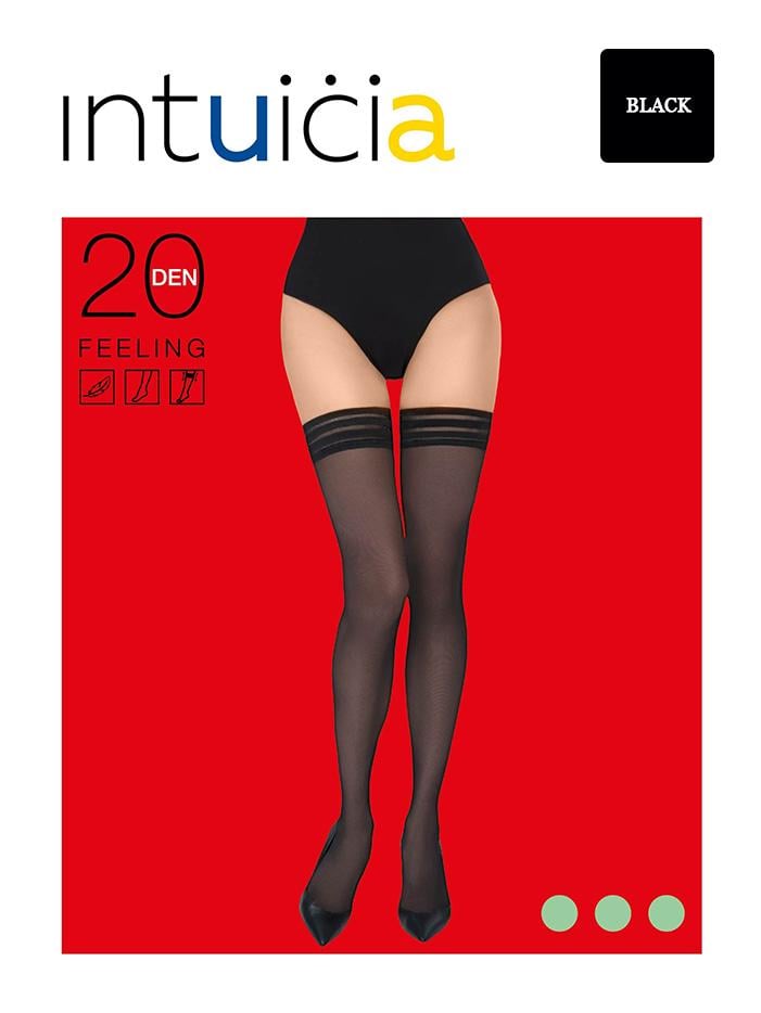 Панчохи жіночі Intuicia FEELING 20 den р. 4 Black (65078)