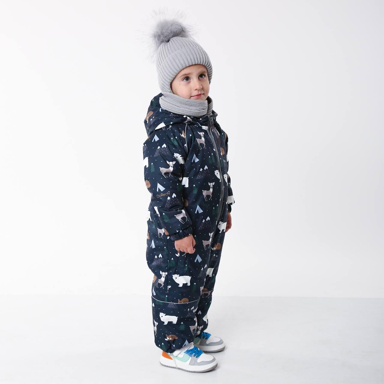Детский зимний комбинезон с капюшоном DoRechi Аполло Арктика 86 см Синий (21491) - фото 2
