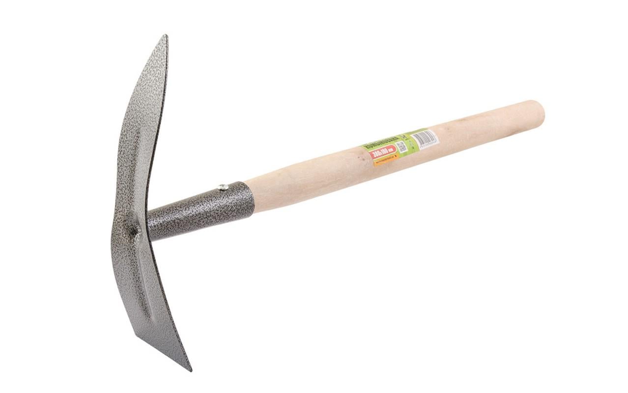 Сапка садовая MasterTool 380x180 мм с удлиненной деревянной ручкой (14-6197)