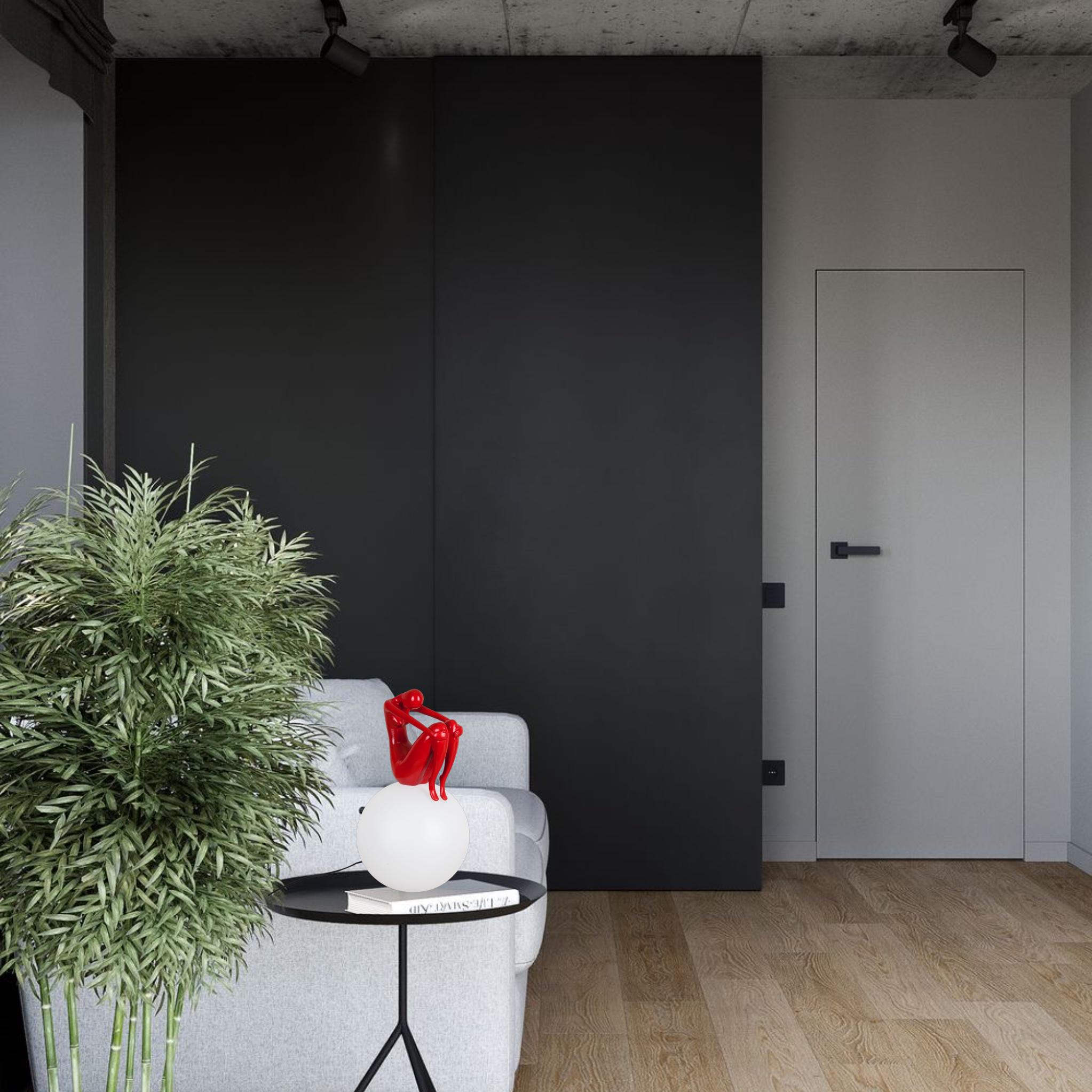 Настільна лампа 999-001 Куля Lady 25 см Red (999-001 RED) - фото 2 Настільна лампа 999-001 Куля Lady 25 см Red (999-001 RED) - фото 2