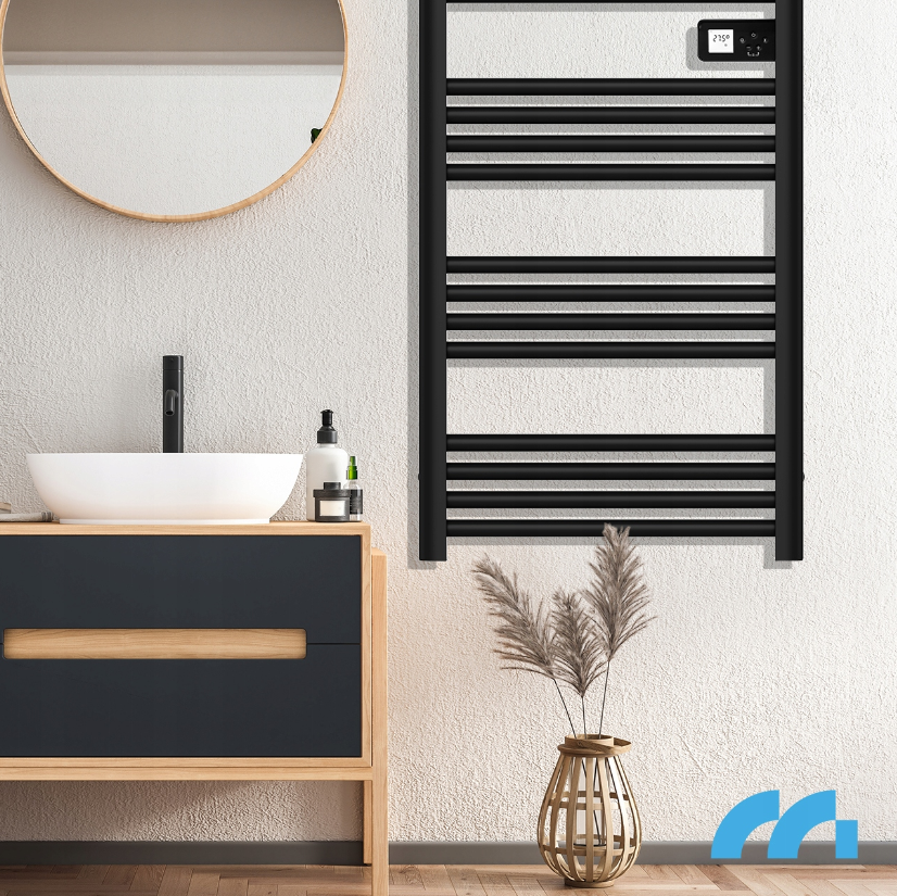 Сушарка для рушників електрична з термостатом Maltec 500 Вт Чорний - фото 10 Сушарка для рушників електрична з термостатом Maltec 500 Вт Чорний - фото 10