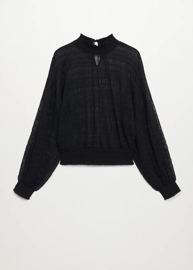 Блуза Mango S Black - фото 8 Блуза Mango S Black - фото 8