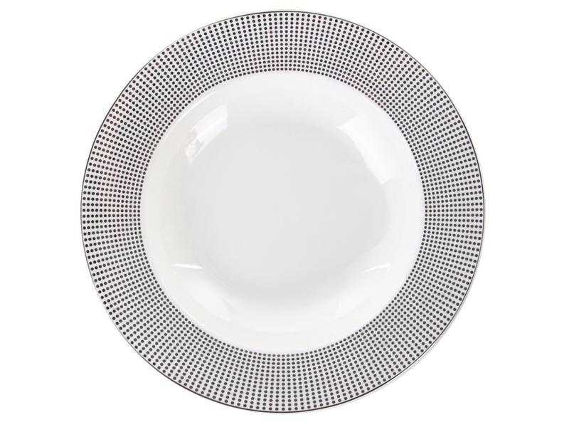 Тарелка фарфоровая Light House Точка 22 см Белый (975-015-2)