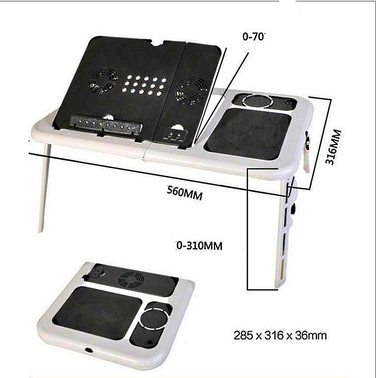 Подставка-трансформер для ноутбука E-TABLE с охлаждением - фото 13